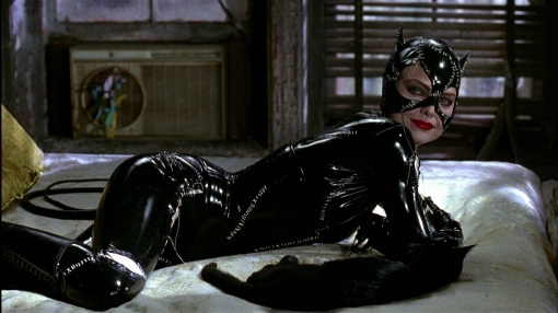 Catwomen en Batman Returns, Tim Burton 1992, interpretada por Michelle Pfeiffer